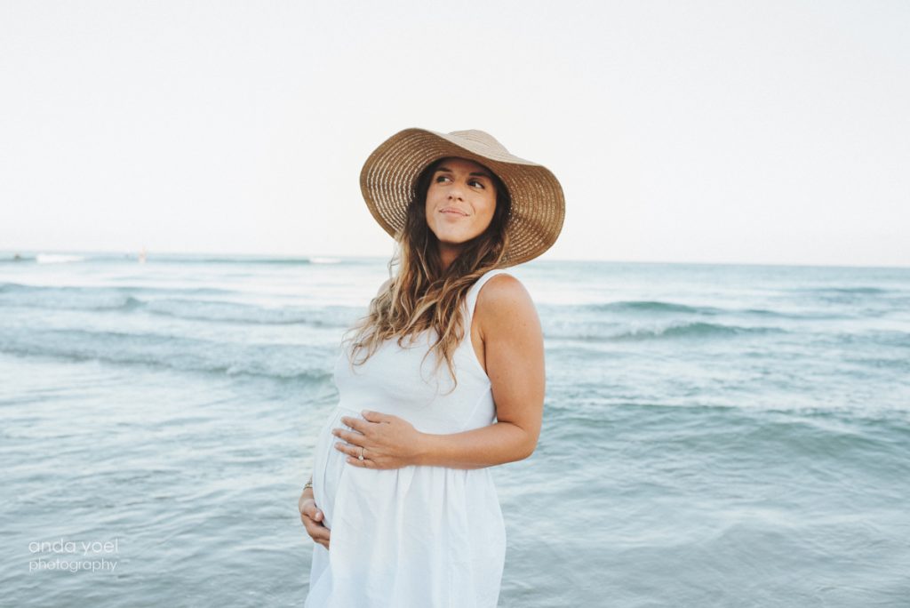 צילומי הריון בים בתל אביב טליה ואיתן - אנדה יואל