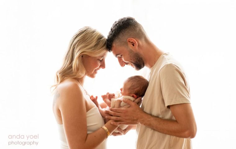 סופי ודור עם הבייבי ניו בורן איתן יצחק